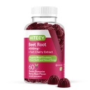 Viteey Beet Root Gummies 4000mg με Tart Cherry - για Υγιεινή Υποστήριξη Πίεσης του Αίματος - Vegan, Ζελατίνη Χωρίς Γλουτένη - Νόστιμο Cheastable Berry Beet Γεύση Gummy