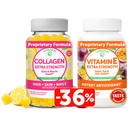 Lunakai Collagen and Vitamin E Gummies Bundle - Συμπληρώματα Αντιγήρανσης για Άνδρες & Γυναίκες - Φυσικό Gummy με Βιταμίνη C & 250 mg Φυσικό VIT E