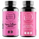 Happy Healthy Hippie Κολπικά Προβιοτικά για γυναίκες & Vegan Collagen Builder Collagen χάπια