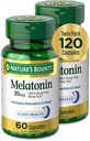 Nature's Bounty Melatonin, Προωθεί την χαλάρωση και την υγεία του ύπνου, 10mg, κάψουλες, 60 Ct (2 Pack)