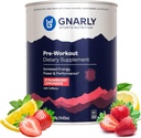 Gnarly Nutrition Natural Pre-Workout Powder, Sharmberry Lemonade – NSF Sport Certified, Endurance & Recovery – Vegan Pre-Workout, Sports Nutrition – Φράουλα Λεμονάδα με καφεΐνη, 14.82 oz