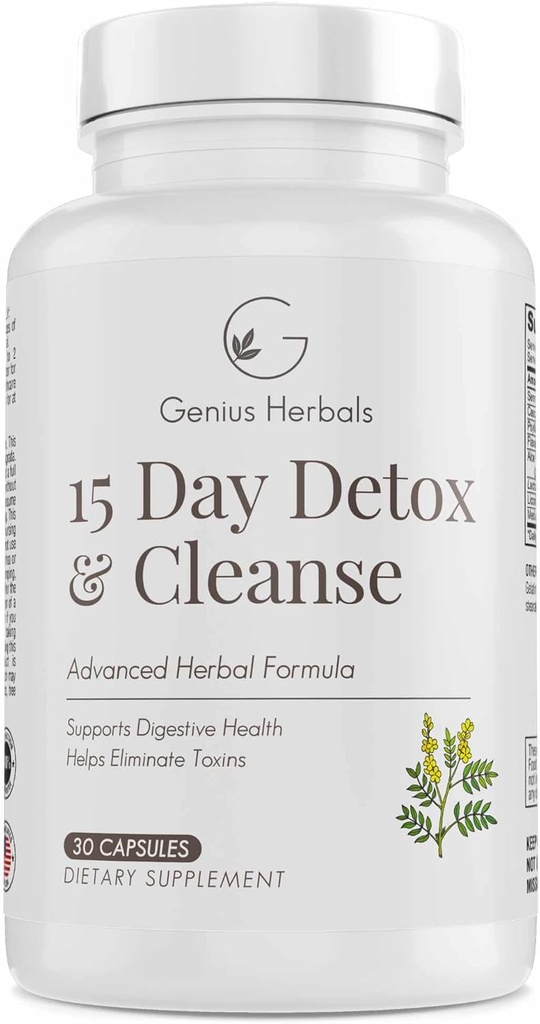 15 Ημέρα Detox και Cleanse - Βοηθά στην εξάλειψη τοξίνες, υποστηρίζει Digestive Υγεία