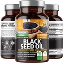 Number One Nutrition N1N Premium Black Seed Oil [Max Strength, 1000 mg] 100% Cold-Pressed Nigela Sativa to Support Digestion, ανοσοποιητικό σύστημα και κοινή άνεση και κινητικότητα, 120 Caps