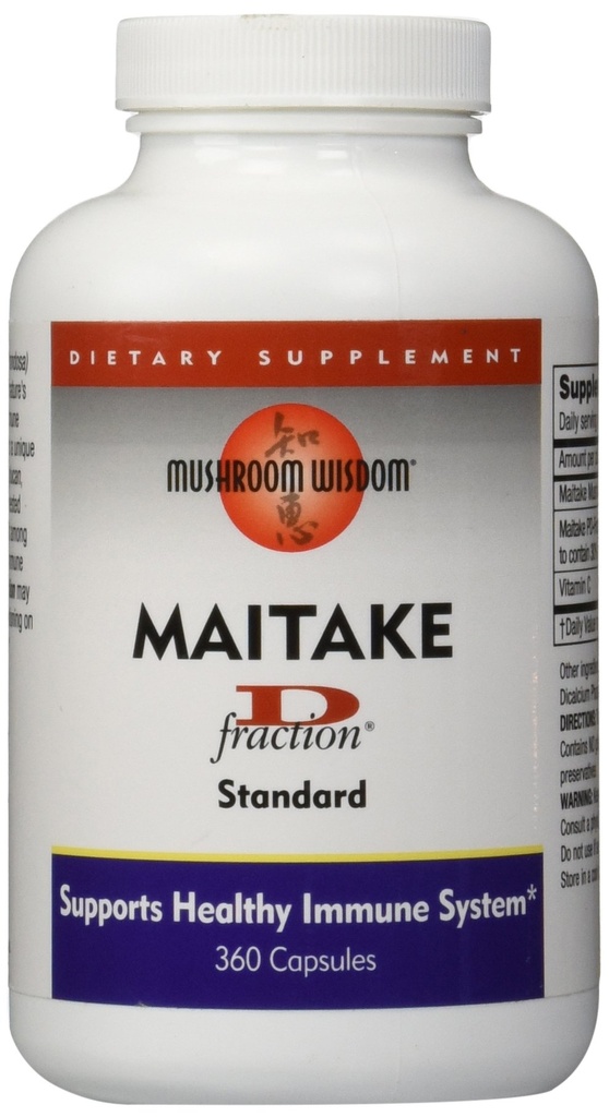 MUSHROOM WISDOM Maitake Mushroom Extract D- Fraction 360 Κάψουλες