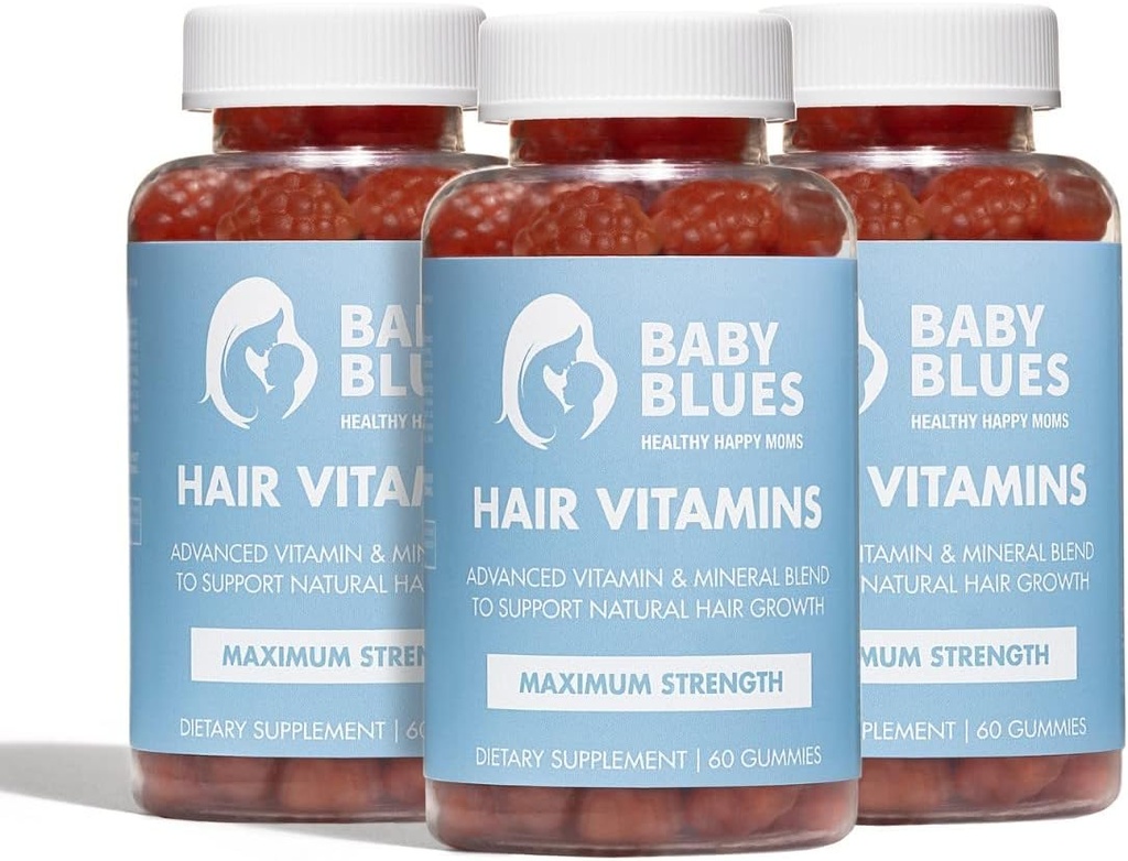 Baby Blues Επιλόχειο Τριχόπτωση Βιταμίνες - Full Hair Cycle Pack - με Biotin, Collagen, & Folate