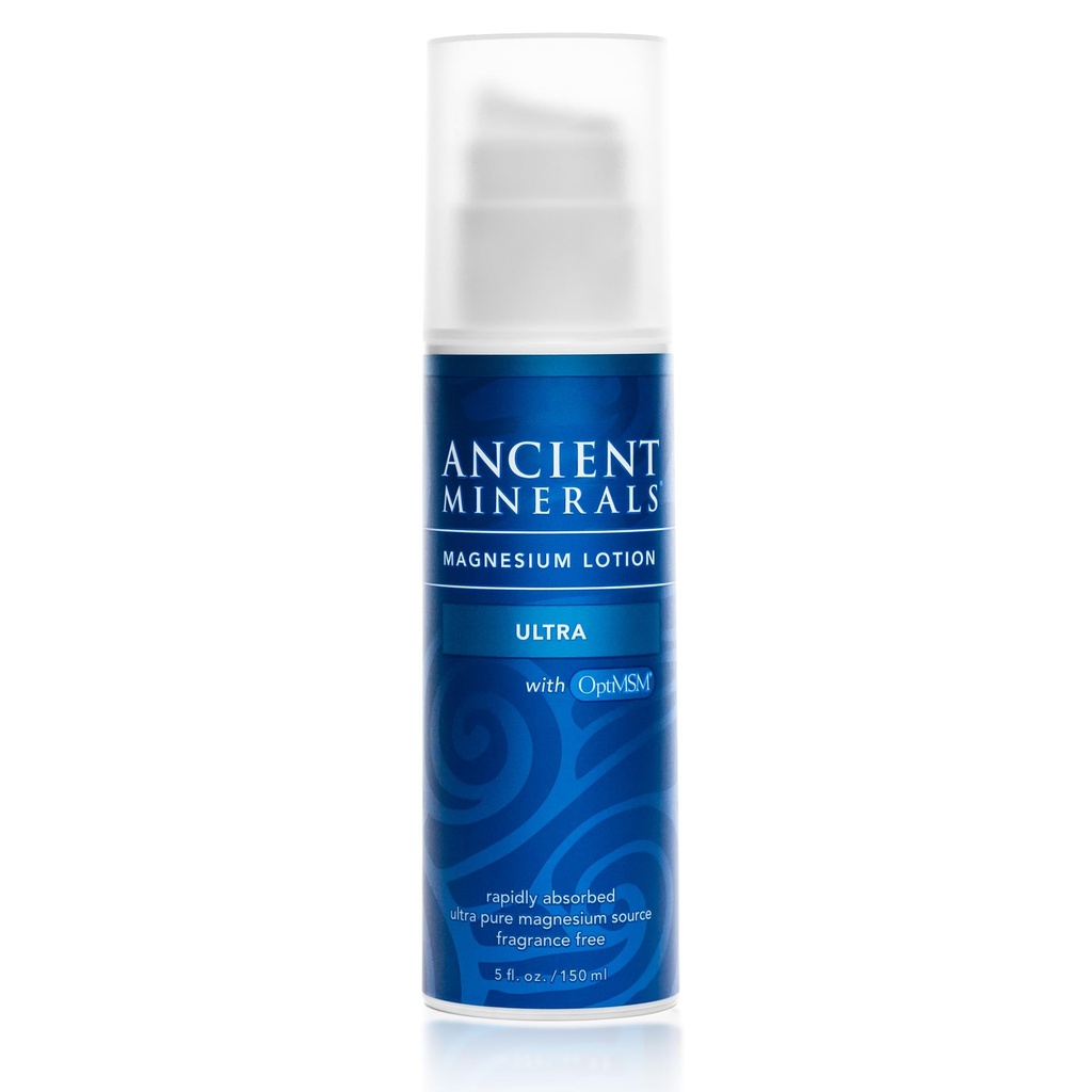 Αρχαία Ορυκτά Μαγνήσιο Lotion Ultra με MSM καθαρό γνήσιο Zechstein Μαγνήσιο Lotion για Topical Application (5oz)