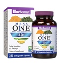 Διατροφή Bluebonnet Mens' One 40+ Full Food-based Multivitamin for Men 40+, Χωρίς σόγια, Χωρίς γλουτένη, Kosher, 60 κάψουλες λαχανικών, 60 εξυπηρετούν