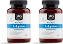 Ολόκληρη αγορά τροφίμων, L-Lysine διπλή δύναμη, 100 ct (πακέτο των 2)