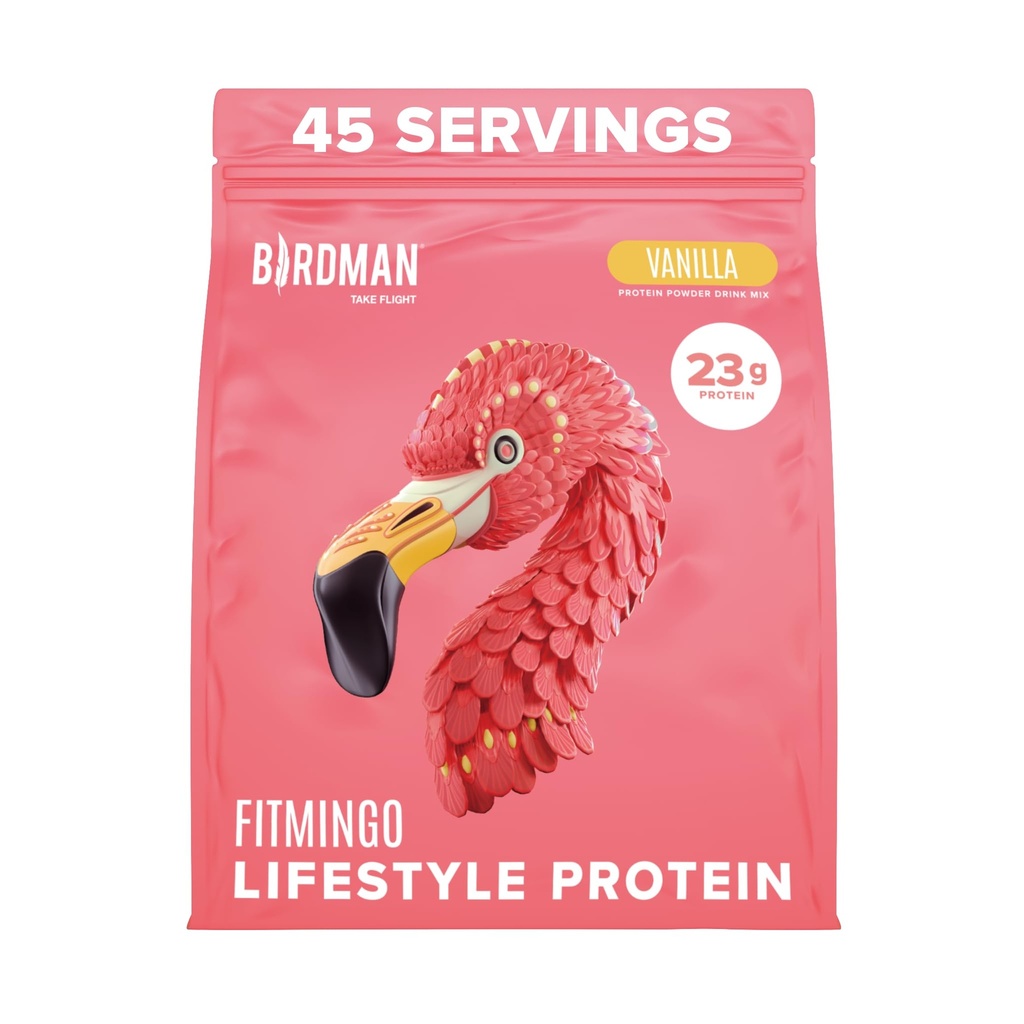 BIRDMAN Fitmingo Vegan Protein Powder με Inositol, Collagen Boosters, Hyaluronic Acid και Βιταμίνες 