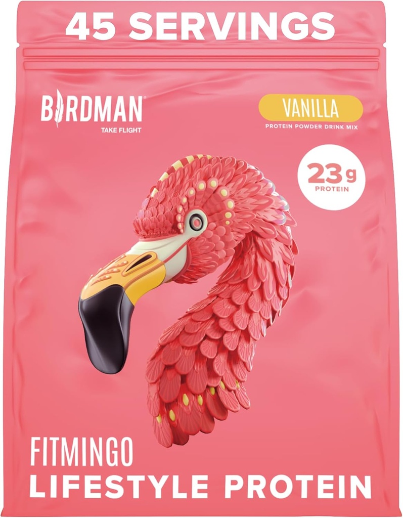 BIRDMAN Fitmingo Vegan Protein Powder με Inositol, Collagen Boosters, Hyaluronic Acid και Βιταμίνες 