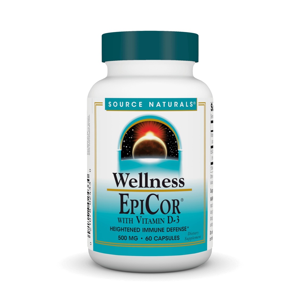 Πηγή Naturals Wellness EpiCor με βιταμίνη D-3 για την αυξημένη ανοσοάμυνα * - 60 κάψουλες