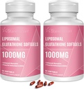 Λιποσωμική Γλουταθειόνη Softgels 1500MG, Μειωμένο συμπλήρωμα γλουταθειόνης με βιταμίνη C, Καλύτερη απορρόφηση, Μη ΓΤΟ Ισχυρό Αντιοξειδωτικό για Υγιή Γήρανση, Αποτοξίνωση, Ανοσοποιητική Υγεία,120 Softgels