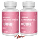 Λιποσωμική Γλουταθειόνη Softgels 1500MG, Μειωμένο συμπλήρωμα γλουταθειόνης με βιταμίνη C, Καλύτερη απορρόφηση, Μη ΓΤΟ Ισχυρό Αντιοξειδωτικό για Υγιή Γήρανση, Αποτοξίνωση, Ανοσοποιητική Υγεία,120 Softgels
