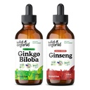 Άγρια & οργανικά Ginkgo Biloba Βάμμα 4 fl oz & Ginseng Βάμμα 4 fl oz
