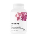 THORNE - Women's Multi 50+ - Πλήρης καθημερινή πολυβιταμίνη με βιταμίνες Α, Β6, Β12, C, D, Ε, Κ, Ψευδάργυρος & More - Υποστήριξη Καρδιά, εγκέφαλος, οστά & ανοσοποιητική υγεία* - 180 κάψουλες