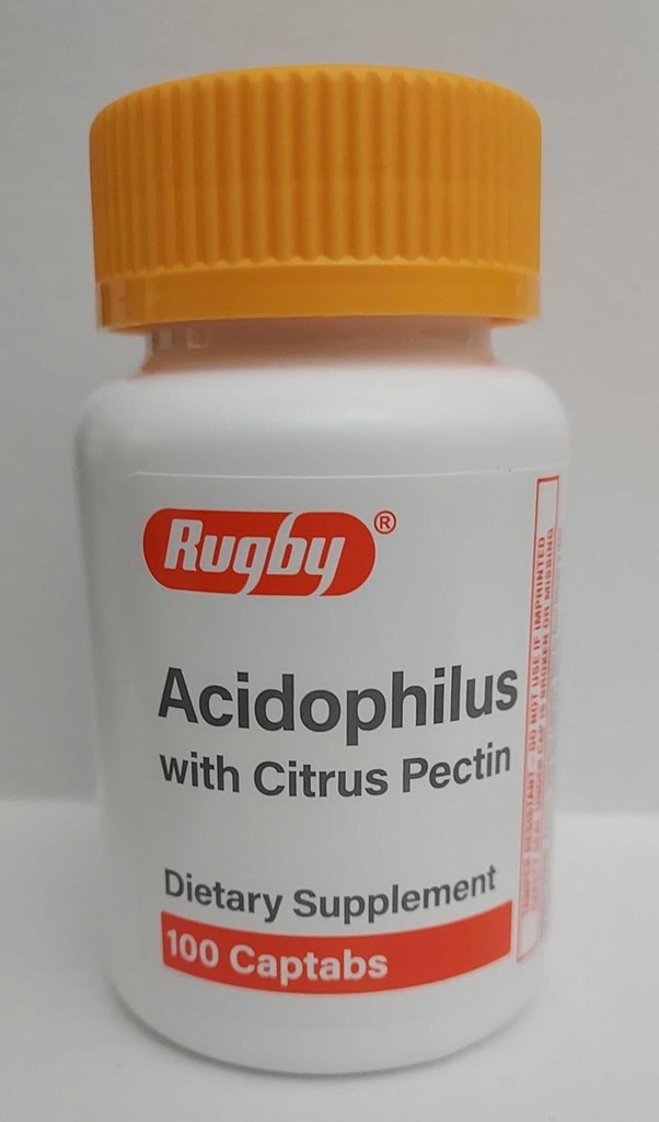 Δισκία σχήματος καψακίου Rugby Acidophilus - Φιάλη των 100 - Μοντέλο 00536718001