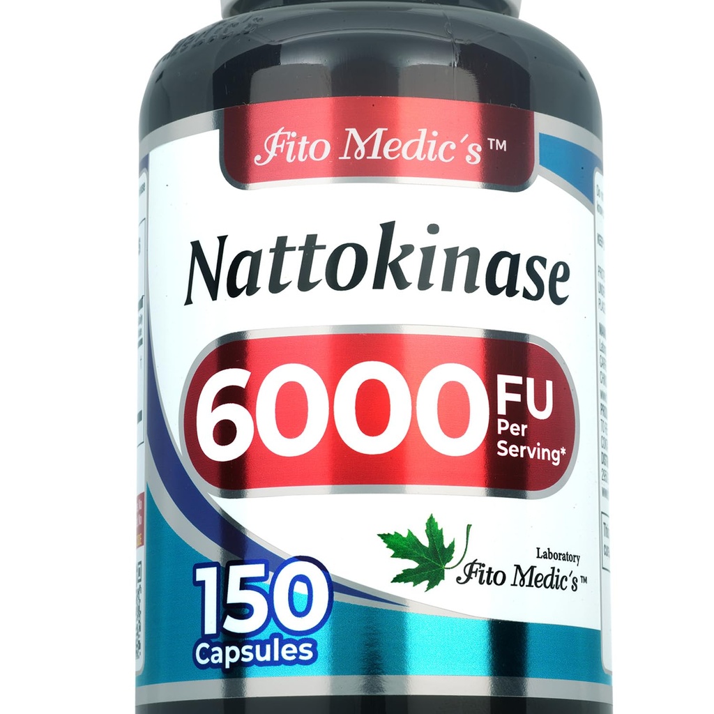 FITO MEDIC'S Lab - Nattokinase, Natto - 6000 FU Ένζυμο ανά υπηρεσία, 150 κάψουλες, Εξαιρετικά υψηλή απορρόφηση.