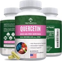 TRUTHENTICS Quercetin με Bromelain και Ψευδάργυρο 1050mg - Premium Zinc Quercetin συμπληρώματα για ανοσοποιητική, αναπνευστική & εποχική υποστήριξη - Μη ΓΤΟ, Χωρίς γλουτένη - 60 κάψουλες λαχανικών