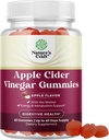 Τσίχλες μηλίτη με τη μητέρα - Καθαρίστε & Detox ACV Gummies για την απώλεια βάρους, την υγεία των οπών, το loating, το μεταβολισμό και την ενεργειακή υποστήριξη - ACV με τη μητέρα με B12 βιταμίνη, B6 & Ρόδι - 60 Ct