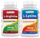 Best Naturals L-αργινίνη 500mg & L-λυσίνη 500 mg