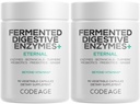Codage Fermented Digestive Enzymes Supplement 3-Month Supply - 14 Digestive Enzymes, Probiotics, Prebiotics, Fermented Botanicals, Plant-based Multi Pancreatic Enzymes - 1 Capsule a Day - 2-Pack