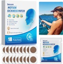 Motion Sickness Patches for Cruise, Sea Sickness Patch for Dizinness Ίλιγγος & Ναυτία Relief, Παιδιά και Ενήλικες Travel Essentials for Cruise/car/Airplane/Amusement Park Trip (18 Count)