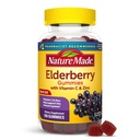 Nature Made Elderberry με βιταμίνη C και ψευδάργυρο, συμπλήρωμα διατροφής για την υποστήριξη του ανοσοποιητικού, 100 Gummies, 50 ημέρες προσφοράς
