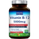 Έμφυτη Βιταμίνη Β12 5000mcg, Υπογλώσσια, Vegan Methylcobalamin, Ταμπλέτες ταχείας διάλυσης, Φυσικό άρωμα Peachάκινου, Υποστηρίζει την παραγωγή ενέργειας & Υγιεινό νευρικό σύστημα, 240 δισκία