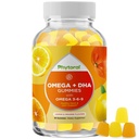 DHA Omega 3 Gummies for Adults - Delicious Flaxseed for Brain Omega 3 6 9 Συμπληρωματικό για Φλεγμονή, Ενέργεια & Ινσουλίνη - Χορτοφαγικά Απαραίτητα Συμπληρώματα Λιπαρά Οξέα για Ανοσοποιητική Υποστήριξη - 60 Count