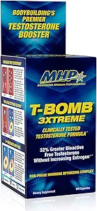 MHP T-Bomb 3xtreme Clinically Tested, Testosterone Booster για τους άνδρες, Αύξηση Libido, 168 Count