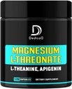 2250MG Μαγνήσιο L-Θρεονικό w. L-Θεανίνη & Απιγενίνη - 120 κάψουλες - τριπλό συμπλήρωμα σύμπλεξης μαγνησίου