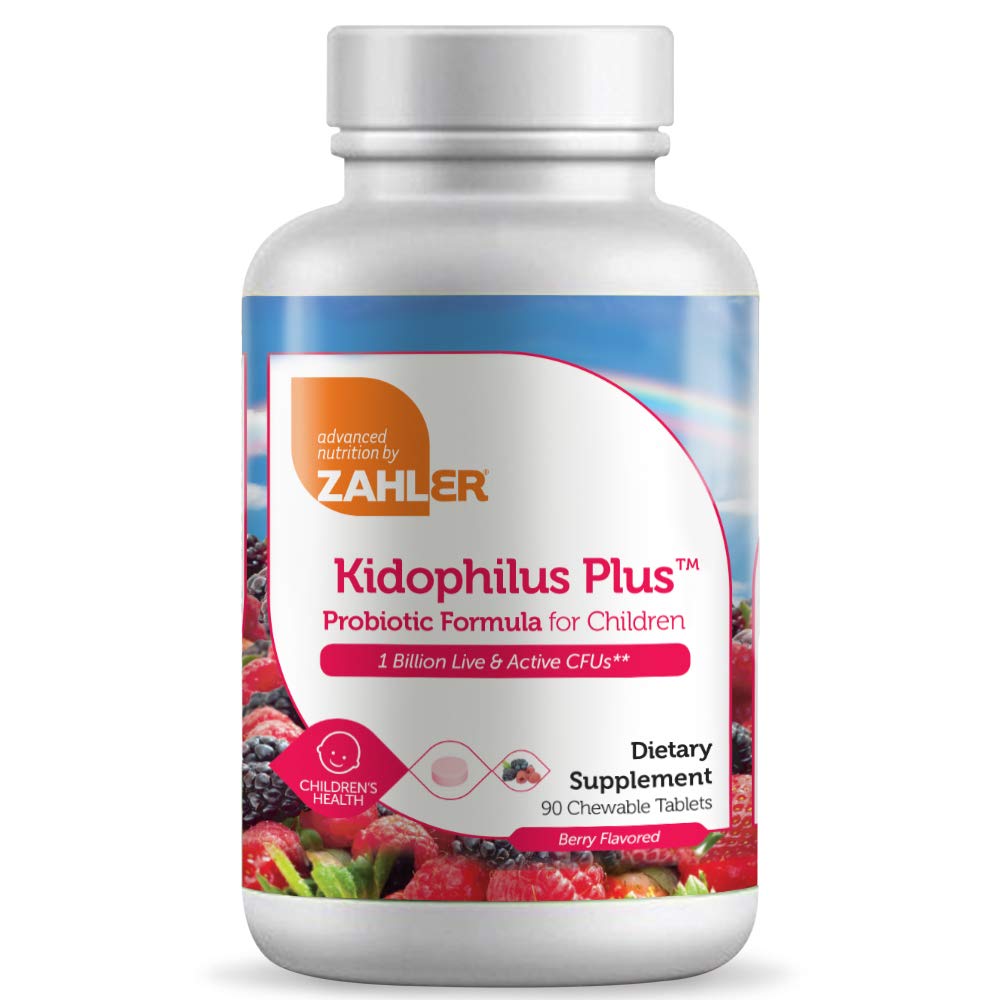 Zahler Kidophilus, παιδιά προβιοτικά, μεγάλη γεύση προβιοτικά για παιδιά, πιστοποιημένο Kosher (90 κόμης)