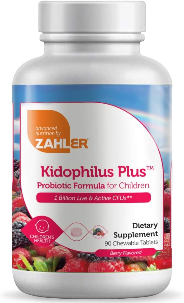 Zahler Kidophilus, παιδιά προβιοτικά, μεγάλη γεύση προβιοτικά για παιδιά, πιστοποιημένο Kosher (90 κόμης)