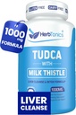 Herbtonics TUDCA 1000mg Liver Detox & Gallbladder Support – Γαϊδουράγκαθο γάλακτος & Pterostilbene Ενισχυμένο αλάτι χολής για τον καθαρισμό του ήπατος, Υγιεινή ροή της χοληφόρου, και Digestive Health (60 Vegan Κάψουλες)