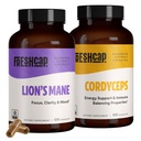 FreshCap Mushrooms Performance Bundle (Κάψουλες και κάψουλες Cordyceps Lion's Mande)
