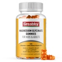 Μαγνήσιο Γλυκινικό Gummies για Παιδιά & Ενήλικες - Μαγνήσιο Γλυκινικό 300mg Chewable Supplement - Προάγει τον ύπνο, τους μυς, την χαλάρωση (60Count)