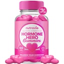 Ισορροπία ορμονών για τις γυναίκες Gummies + συμπλήρωμα ανακούφισης PMS - Υποστηρίζει Swings Mood, Clear Skin, Μειωμένη Cramps και Bloating - ορμονικές PMS Gummies PCOS βιταμίνη με Cranberry, Dong Quai (60 Gummies)