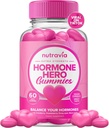Ισορροπία ορμονών για τις γυναίκες Gummies + συμπλήρωμα ανακούφισης PMS - Υποστηρίζει Swings Mood, Clear Skin, Μειωμένη Cramps και Bloating - ορμονικές PMS Gummies PCOS βιταμίνη με Cranberry, Dong Quai (60 Gummies)