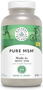 Natural Balance Pure MSM Capsules | Sulfur Supplement Helps Supports Joint Comfort, Collagen & Keratin Production | 240 Count