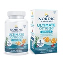 Nordic Naturals Ultimate Omega Jr., Φράουλα - 90 Mini Soft Gels - 680 Σύνολο Omega-3s με EPA & DHA - Εγκεφαλική υγεία, διάθεση, μάθηση - Μη-GMO - 45 Υπηρεσίες