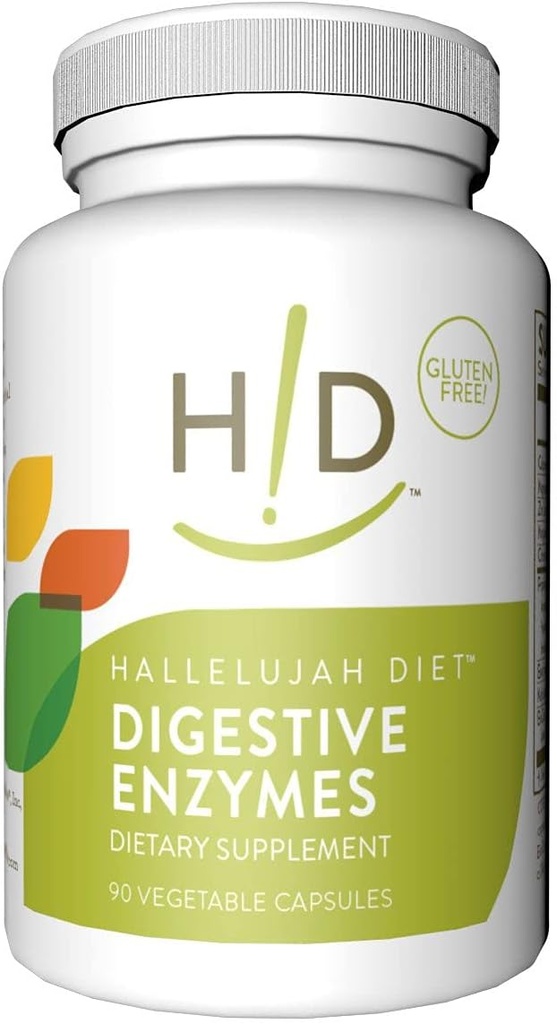Αλληλούια Διατροφή - Digestive Ένζυμα, Συμπληρώματα διατροφής πολλαπλών ενζύμων για Διατροφική Υποστήριξη & Απορρόφηση θρεπτικών συστατικών, 90 Κάψουλες