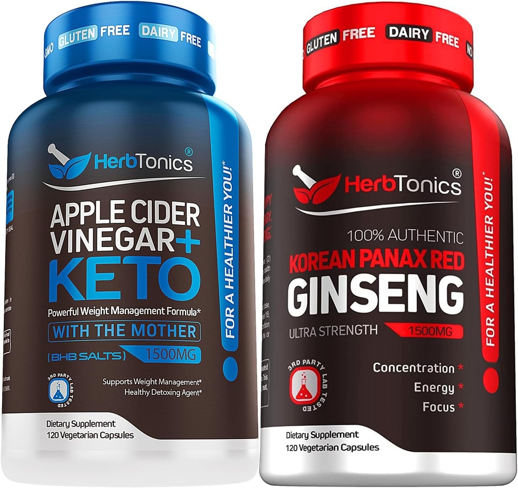 Herbtonics Apple Cider Ξίδι κάψουλες Plus Keto BHB 