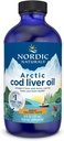 Nordic Naturals Arctic Cod Liver Oil, Orange - 8 oz - 1060 mg Σύνολο Omega-3s με EPA & DHA - Καρδιά & Εγκεφαλική Υγεία, Υγιεινή Ανοσία, Συνολική Ευεξία - Μη ΓΤΟ - 48 Υπηρεσίες