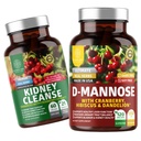 Number One Nutrition N1N Premium D-Mannose [1350mg] με Cranberry & Hibiscus και Kidney Cleanse [21 Potent Herbs] με Cranberry Extract, Astragalus, Uva Ursi, 2 Pack Bundle