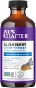 New Chapter Elderberry Syrup, 24 Μερίδες, Ανοσοποιητική Άμυνα για Ενήλικες & Παιδιά (2+), 64x Συμπυκνωμένο Black Elderberry + Λαρύγγι-Ηρεμιστικό Βαθμός Α Μέλι, Μη ΓΤΟ Πρόγραμμα Επαληθευμένο, Χωρίς Γλουτένη
