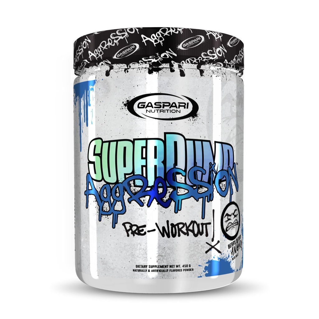 Gaspari Διατροφή SuperPump Επιθετικότητα Προ-Εργασία: Ενέργεια, εστίαση, αντοχή, ανάκτηση, Creatine και καφεΐνη (40/20 εξυπηρετούν, Berry Berry Angry)