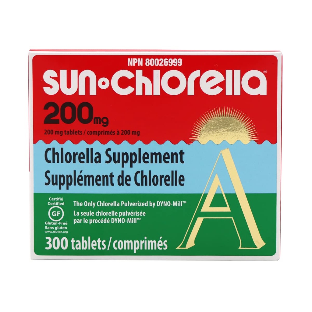 Διατροφικά δισκία Sun Chlorella Eleuthero, 200 mg, 300 Count