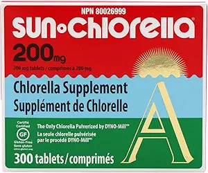 Sun Chlorella Eleuthero Nutritional Tablets, 200 mg, 300 Count