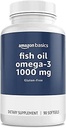   Basics - Omega 3 Fish Oil, 1000 mg, 90 Softgels (1 per serving), Gluten Free
