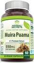 Herbal Secrets Muira Puama 4:1 Extract Supplement | 550 Mg | 60 Veggie Capsules | Non-GMO | Gluten Free | Made in USA